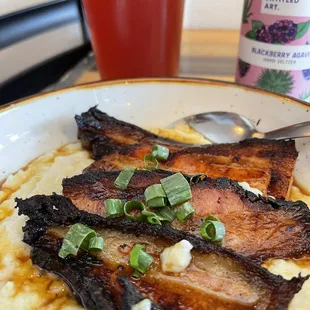Pork Belly grits! Whaaaaa?!?