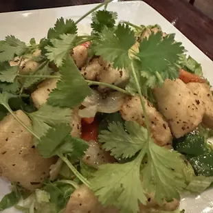 Salt &amp; Pepper Tofu (dau hu rang muoi)