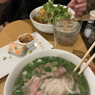 We had the lemongrass chicken and pho tai 10/10 recommend