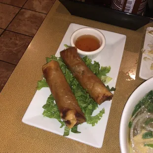 Crispy Chicken Spring Rolls