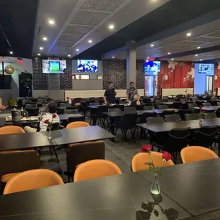 Upscale Asian dining area