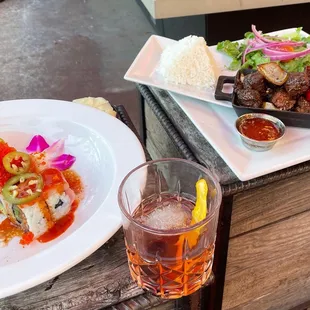 Sushi &amp; shaky beef