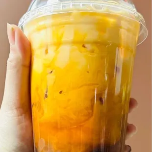 Thai Iced Tea with boba