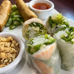 Fresh Summer Rolls  Crispy Veggie Spring Rolls