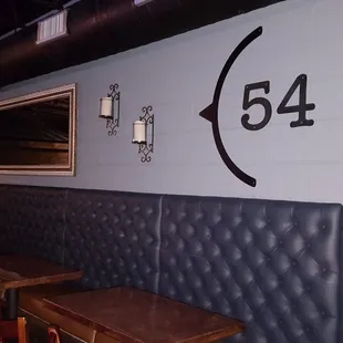 the number 544 on the wall