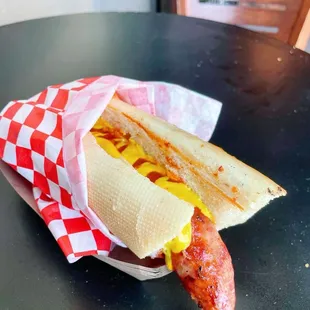 Child's Play (hot dog with Ketchup and Mustard)