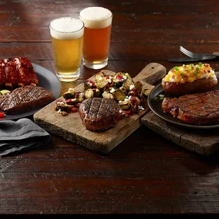 steak and beer