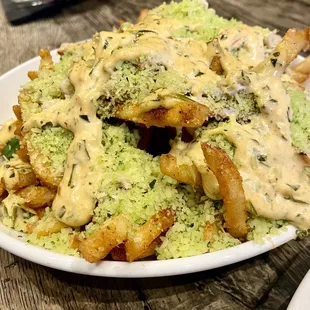 Garlic Parmesan Crab Fries