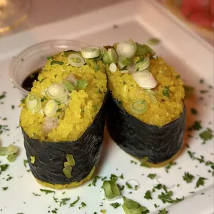 Pork belly musubi. Photo by @martiwantsmore