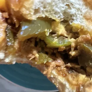 Close up view! Cheesy with a Great, spicy kick!