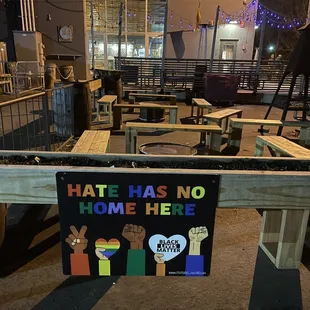 Outside patio