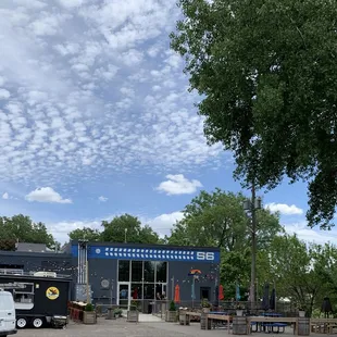 View from the parking lot