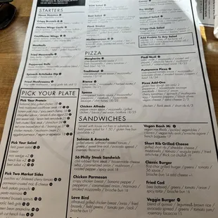 Menu (September 2023)