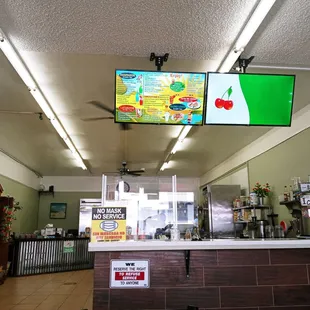 the interior of the restaurant