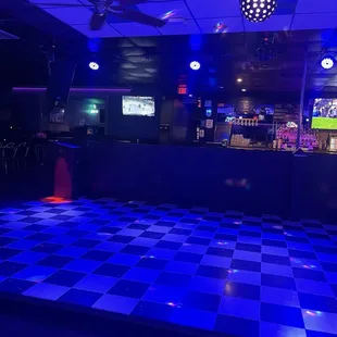 Dance floor and great lights.