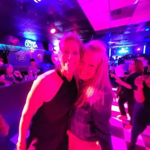 Out on the dance floor!