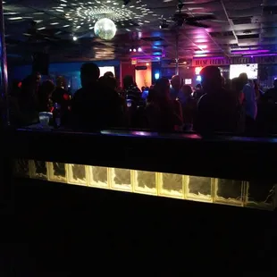 a crowd of people at a nightclub