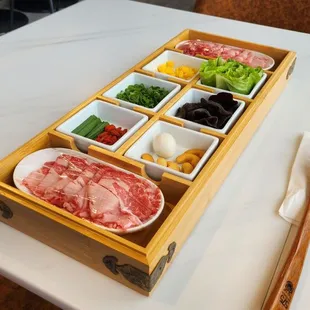 Part of the waygu price noodle dish