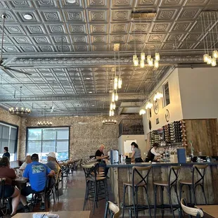 Inside of the restaurant