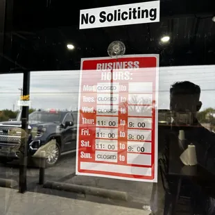 no soliciting sign