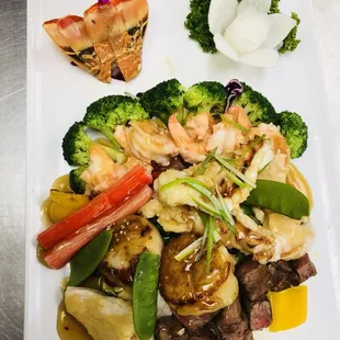 Five stars (lobster.scallob.steak.shrimp.chicken)