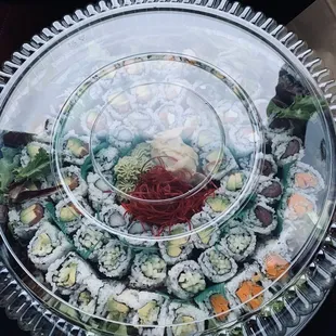 Sushi tray $50 was delicious!!!