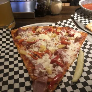 The Hawaiian with red peppers