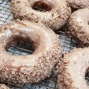 Pumpkin maple pecan donuts. Saturdays are for donuts!