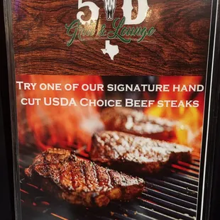 Table top bar menu cover.