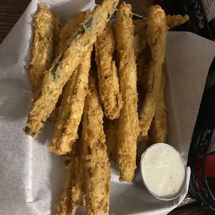Fried squash appetizer