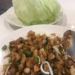 12. Minced Shrimp Lettuce Cups