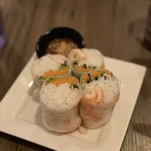 Shrimp Summer Rolls  Instagram: nycgirlseat