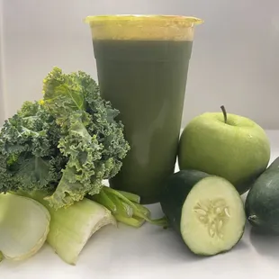 Green fruits juices
