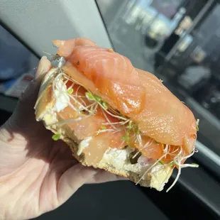 Fifth Avenue Sandwich lox with sprout
