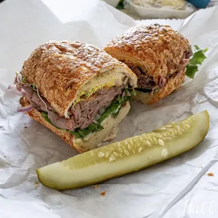 Roast Beef on a roll - yum!!