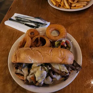 J. Good Italian Beef with onion rings