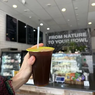 Iced coffee with sugar-free vanilla syrup