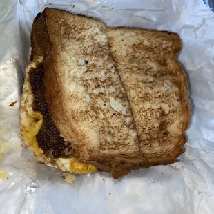 Scrapple egg &amp; cheese