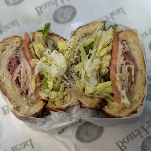 Yosemite Sam - pastrami, pepper turkey, swiss