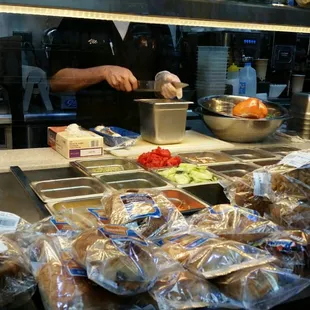 New salad bar