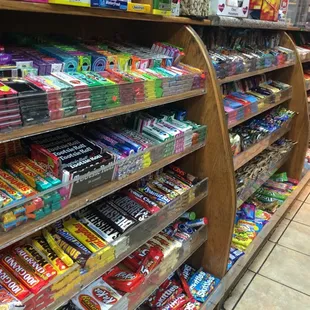 All sorts of health Bars &amp; Candy bars.