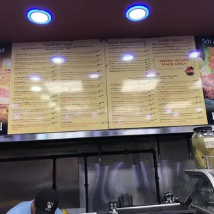 Deli menu