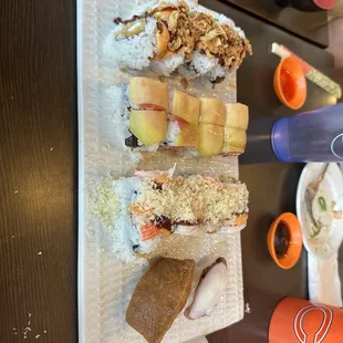 a variety of sushi