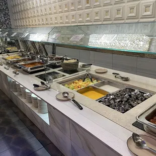 Lunch buffet with desserts