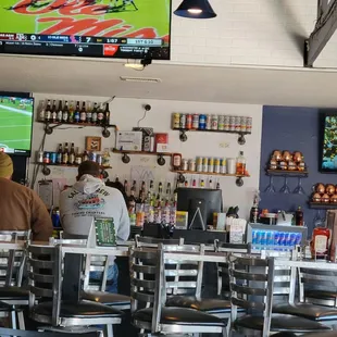 people sitting at the bar