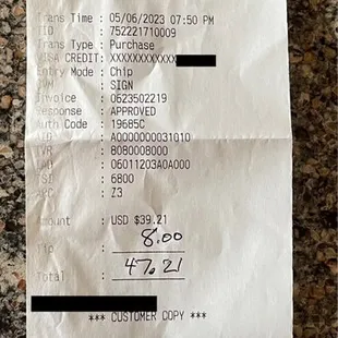 Tip suggestions are double what they are labeled.