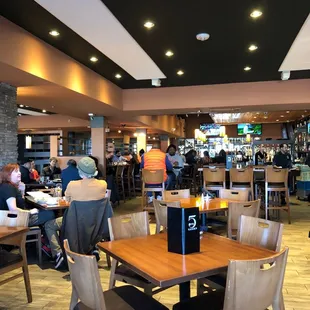 the interior of the restaurant