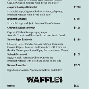 Breakfast and Waffles