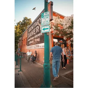 Al Fresco seating.  There's a more covered area as well.