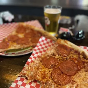 Pepperoni Pizza Slice. Huuuge!